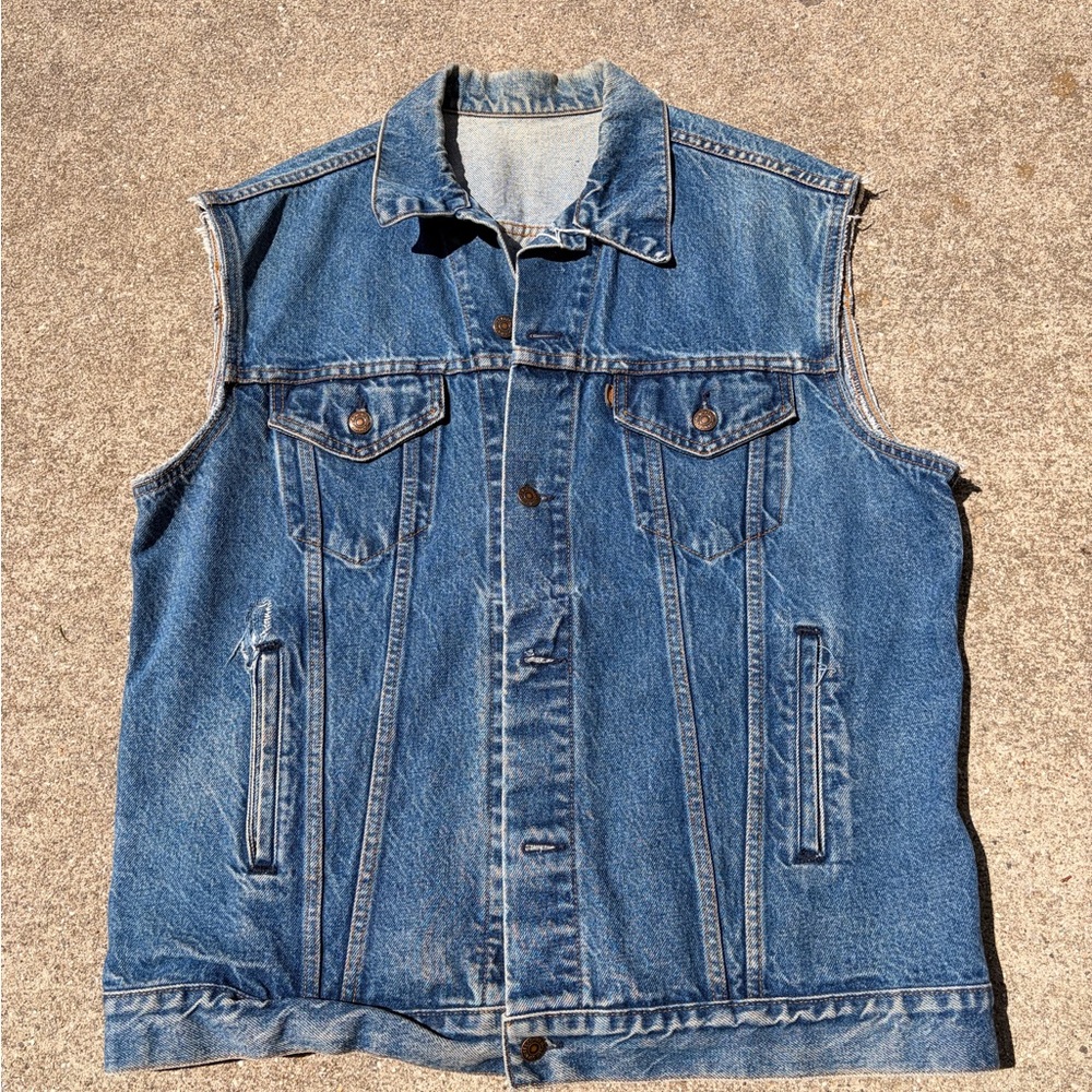 Vintage Levi’s Orange Tab cutoff Jean jacket